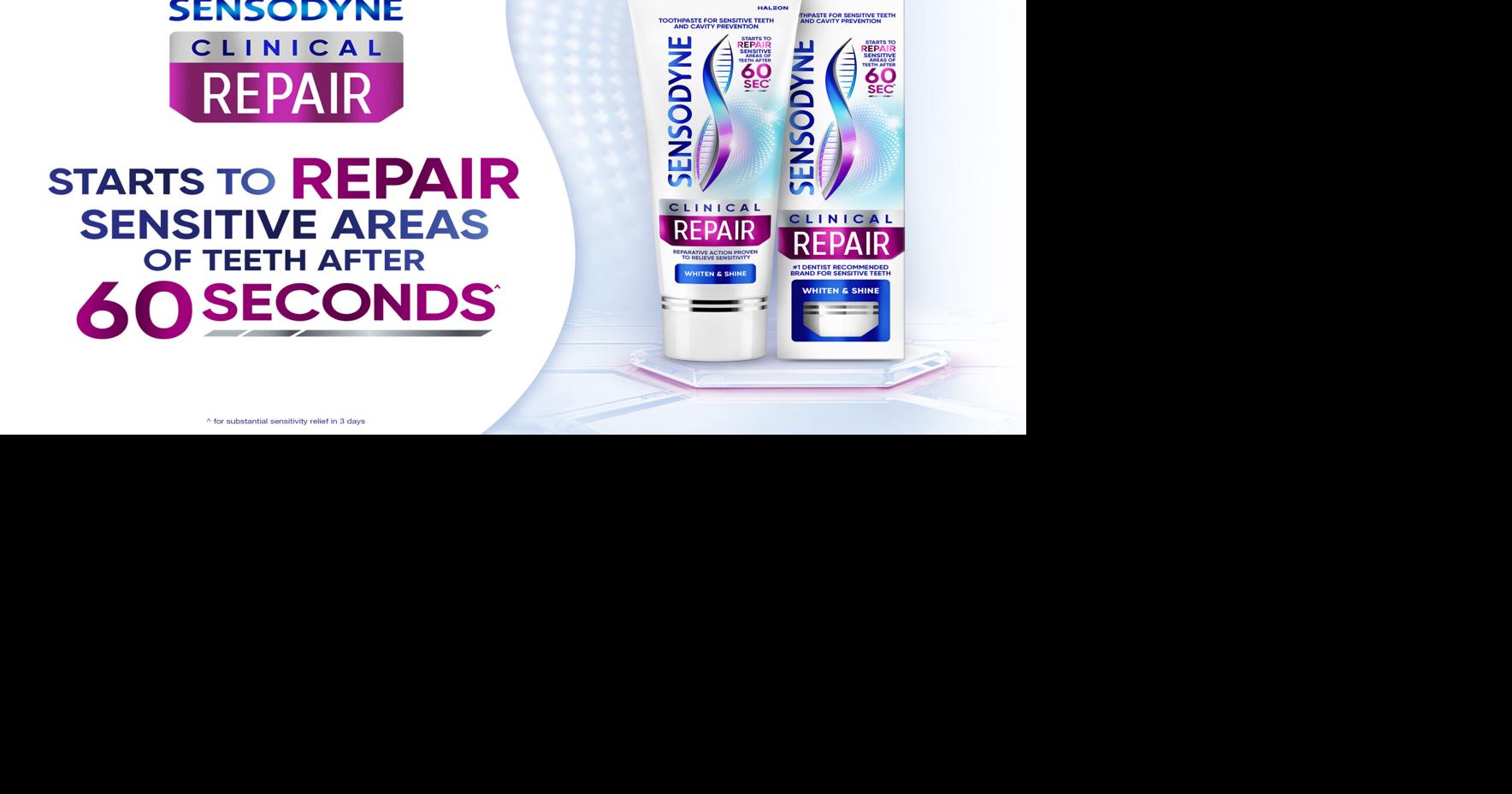 New Sensodyne Clinical Repair Toothpaste Launches with Breakthrough Formula for Rapid, Clinically Proven Sensitivity Relief