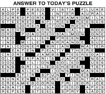 Los Angeles Times Sunday Crossword Puzzle | Puzzles | timesargus.com