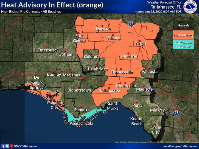 heat advisory map