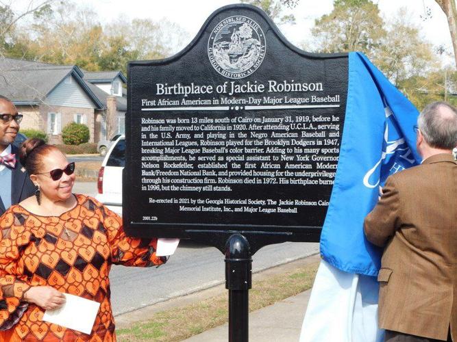 Jackie Robinson birthplace marker rededicated after vandalism