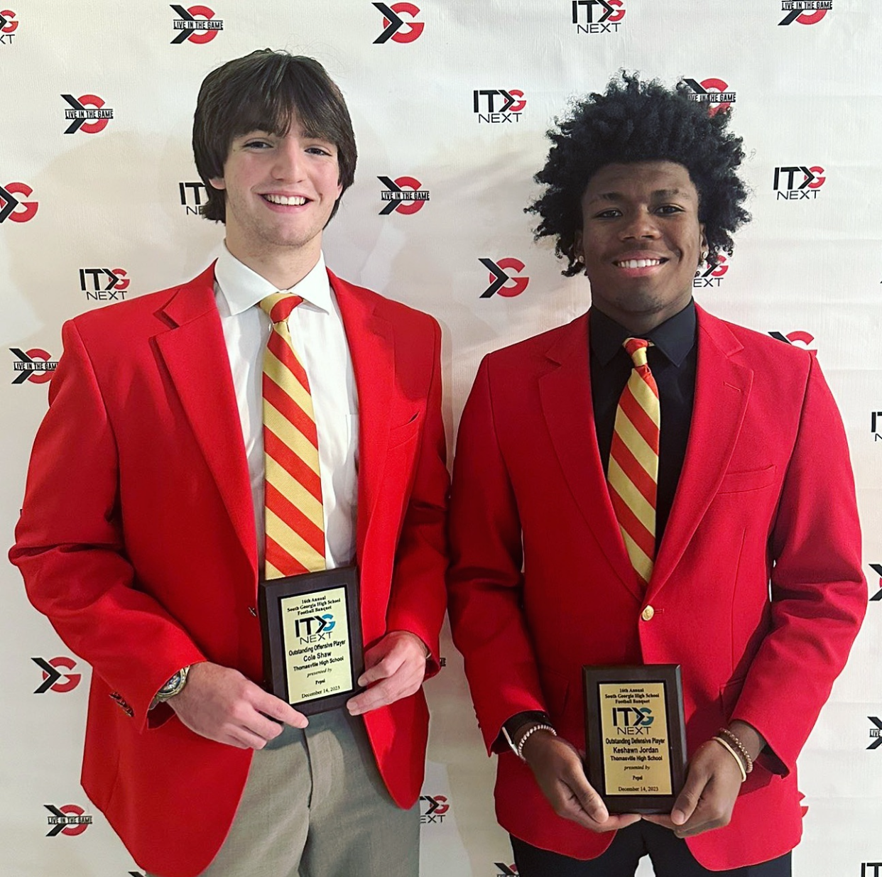 Shaw and Jordan win Players of the Year for Thomasville