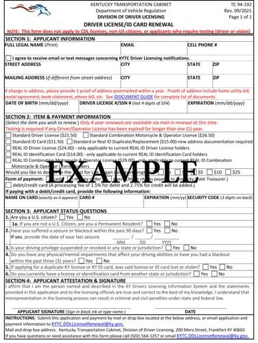 Division of Driver Licensing launches a mail in renewal program 