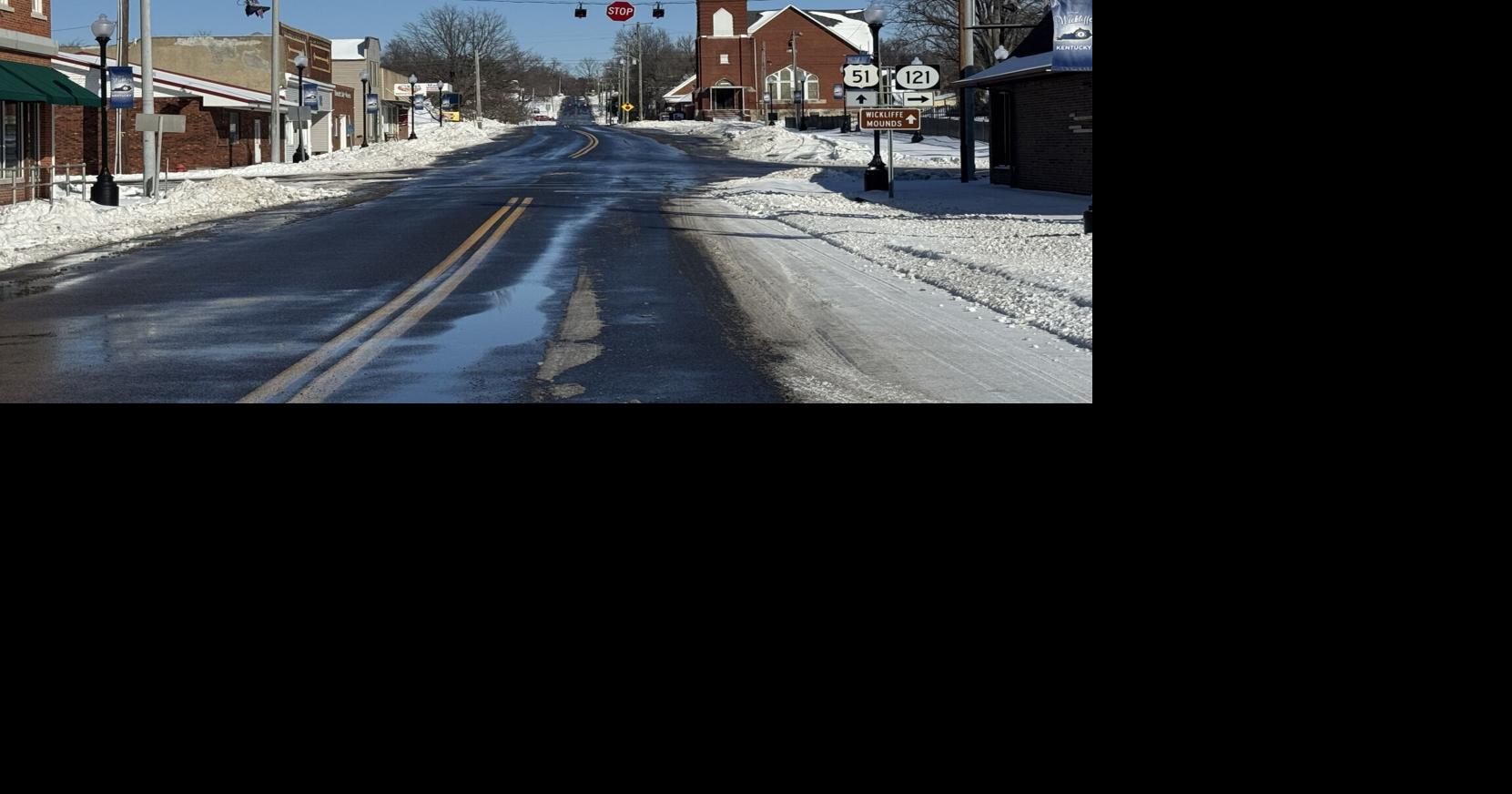Rural west Kentucky counties continue clearing roads after snowfall