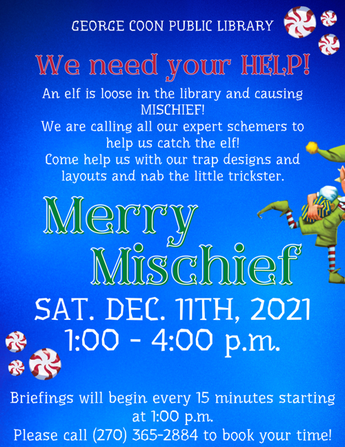 Merry Mischief event coming to library