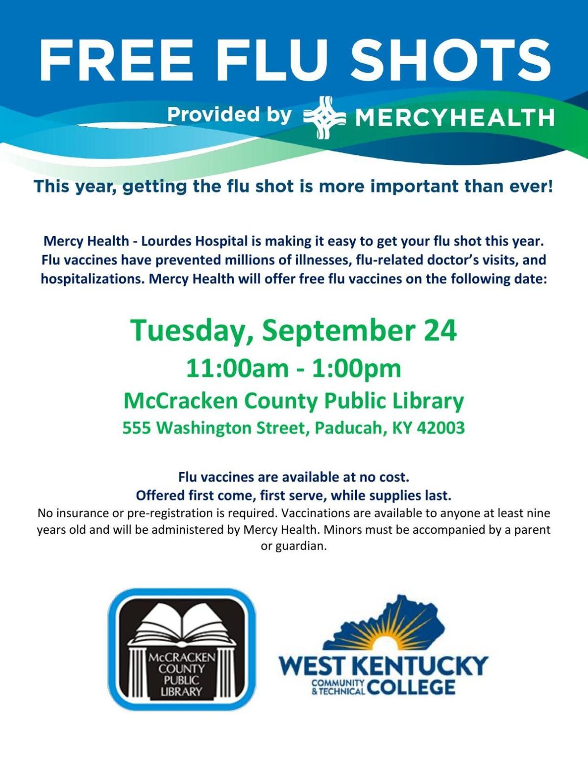 Mercy Health to offer free flu shot events | News | timesleader.net