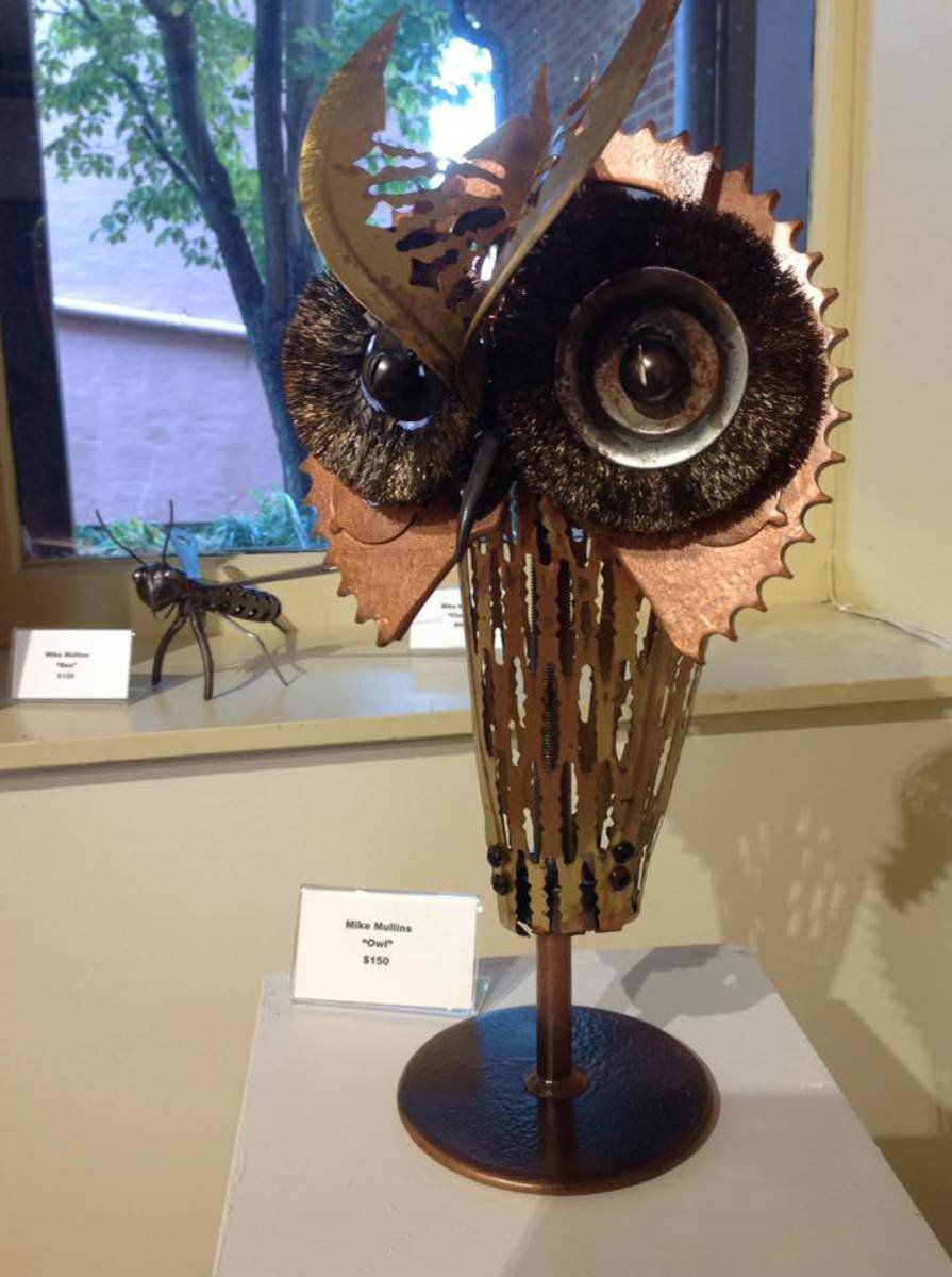 'Revived,' scrap metal art installation, on display at Art Guild