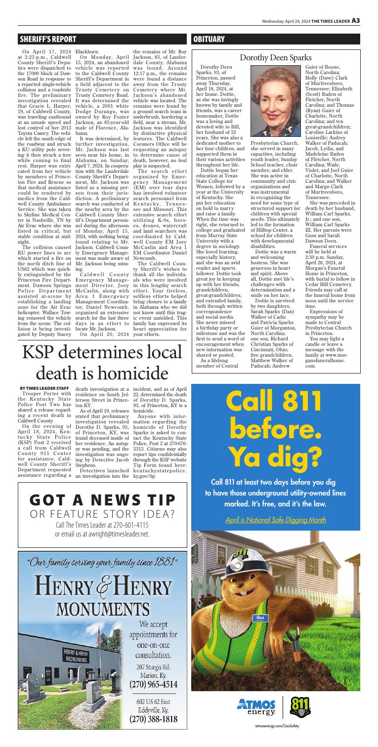 Page 3A | e-Edition | timesleader.net