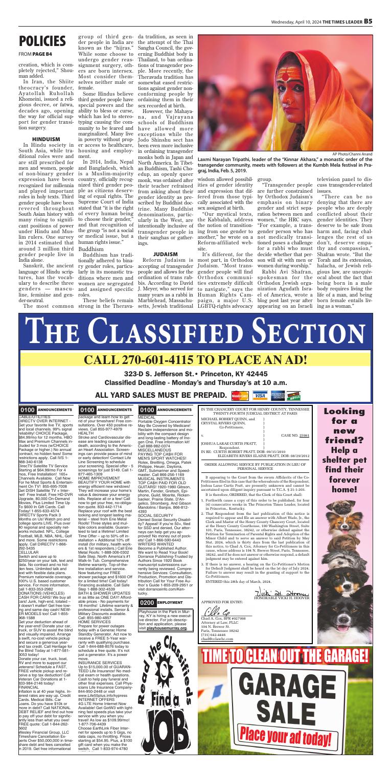 Page 5B | e-Edition | timesleader.net