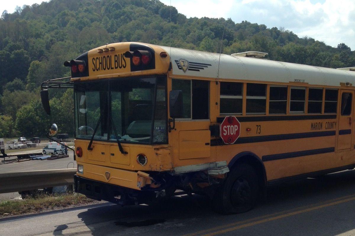 No children in school bus involved in Mannington accident News