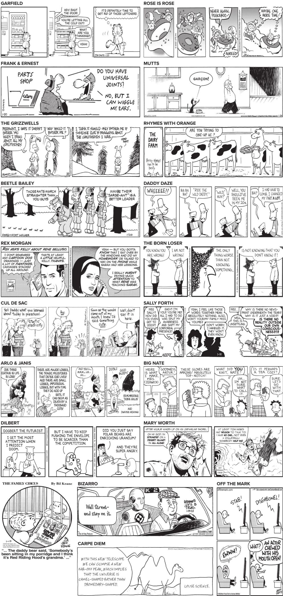Jan. 20 comics