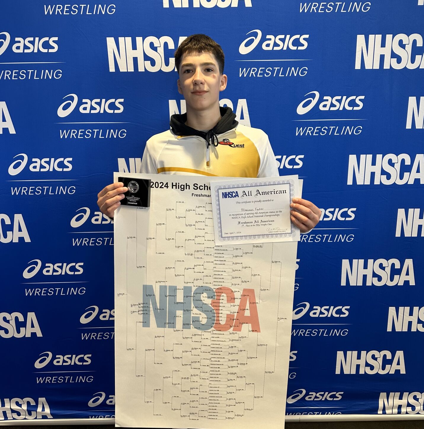 Maximus Fortier's Dominant Win at High School Nationals Wrestling