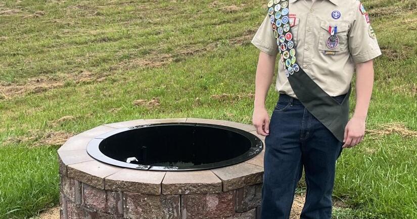 Matthew Kirk builds fire ring for Fairmont church to earn rank of Eagle Scout - Vimarsana News