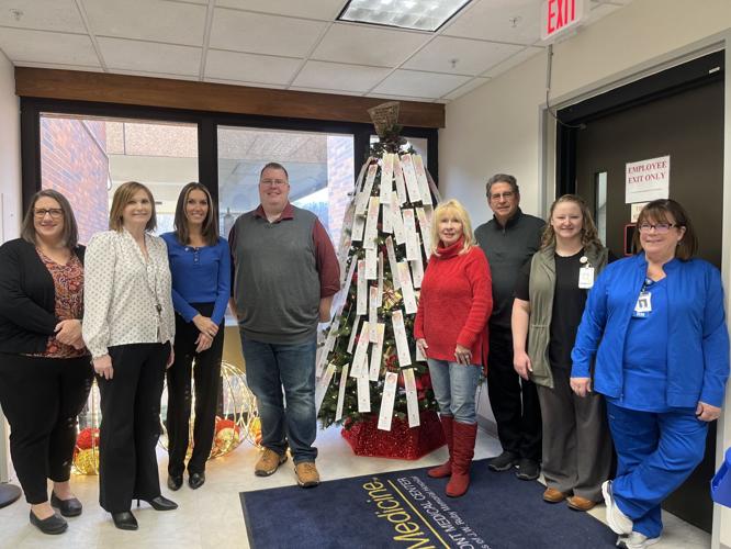 Fairmont Medical Center and Salvation Army representatives gather for Angel Tree Program kickoff 2023
