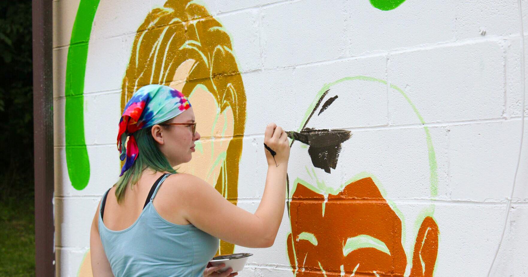 WIC Office mural is somewhat personal for Fairmont State student - Vimarsana News