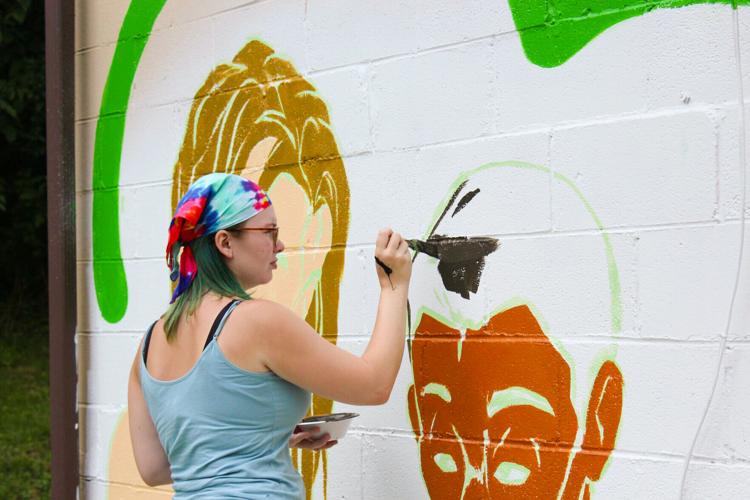 WIC Office mural is somewhat personal for Fairmont State student