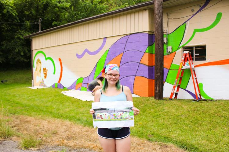 WIC Office mural is somewhat personal for Fairmont State student