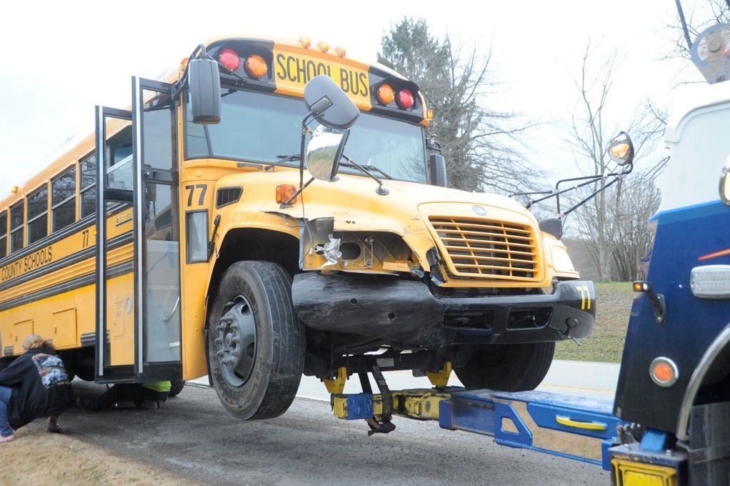 Students, driver taken to hospital after bus accident News