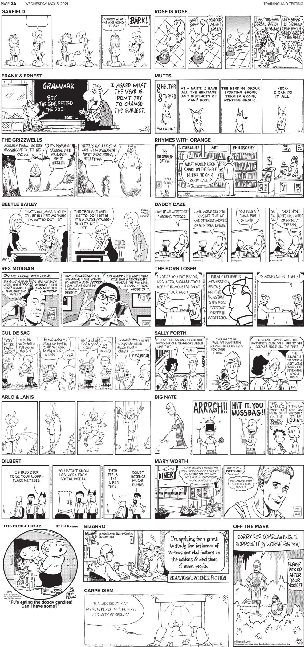 Wednesday, May 5, 2021 Comics and Puzzles | Daily Comics ...