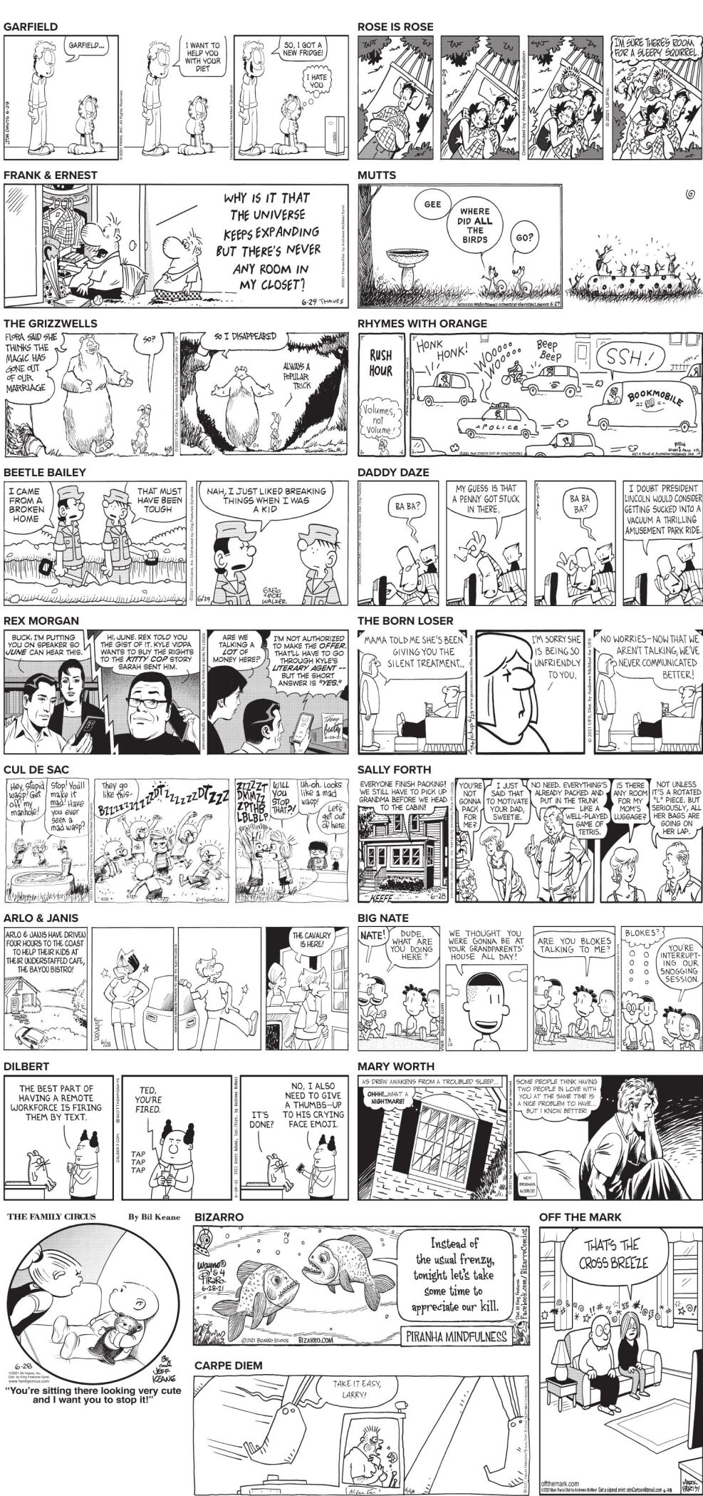 Tuesday, June 29, 2021 Comics and Puzzles | Daily Comics | timeswv.com