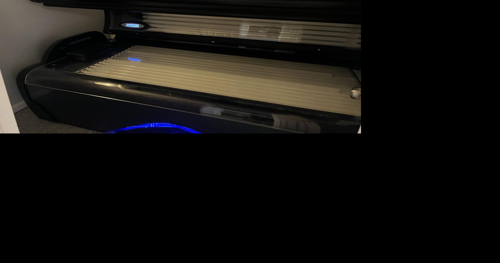 One of the tanning beds