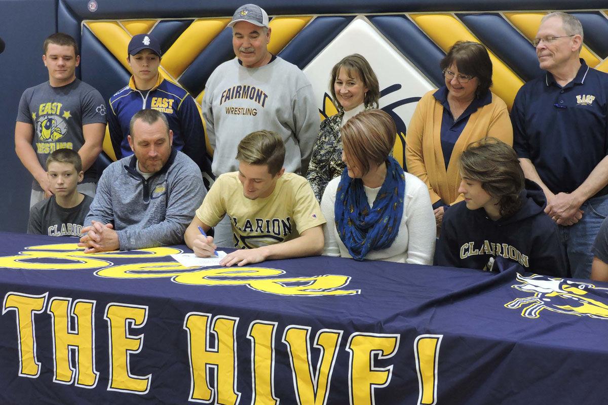 Efhs S Whorton Signs To Continue Wrestling Career At D I Clarion Sports Timeswv Com