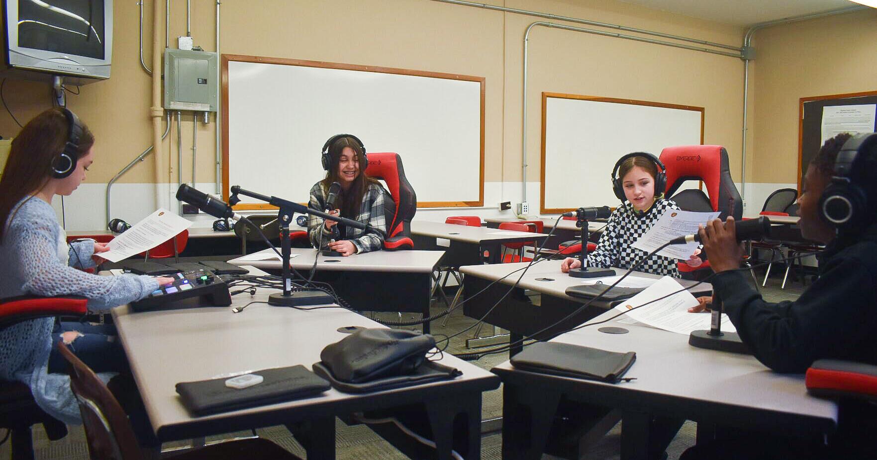 Coming to you from Studio 109, it's Monongah Middle School's student-run podcast - Vimarsana News