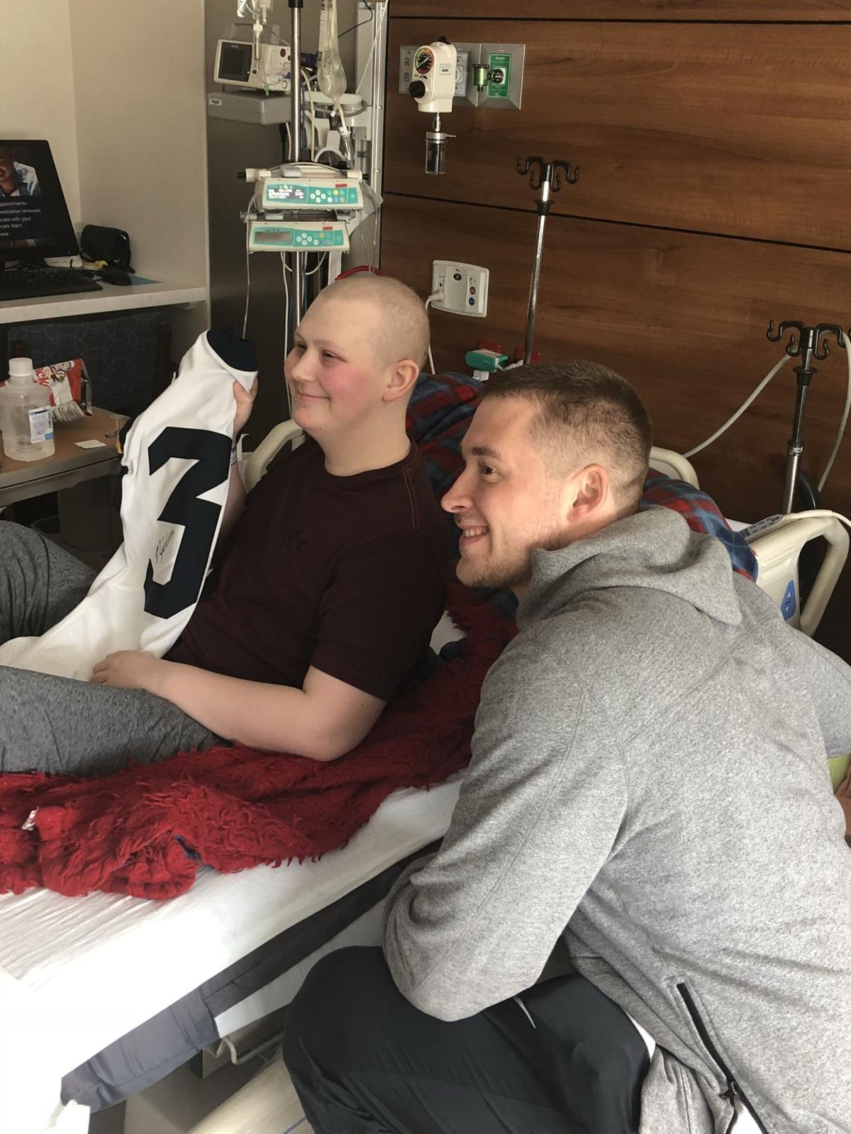 Bears’ Kwiatkoski visits Ruby Memorial patients News