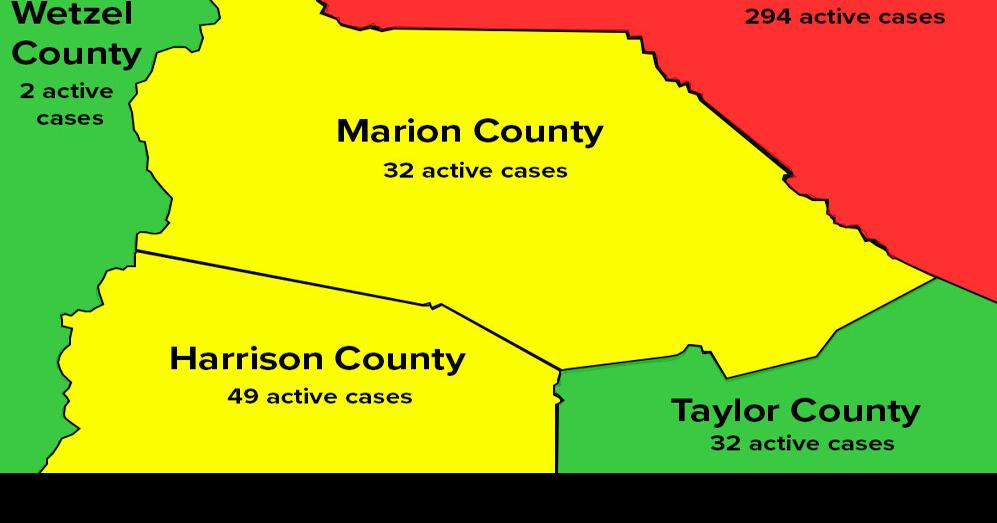 Mon County stays red on colorcoded COVID map Local News