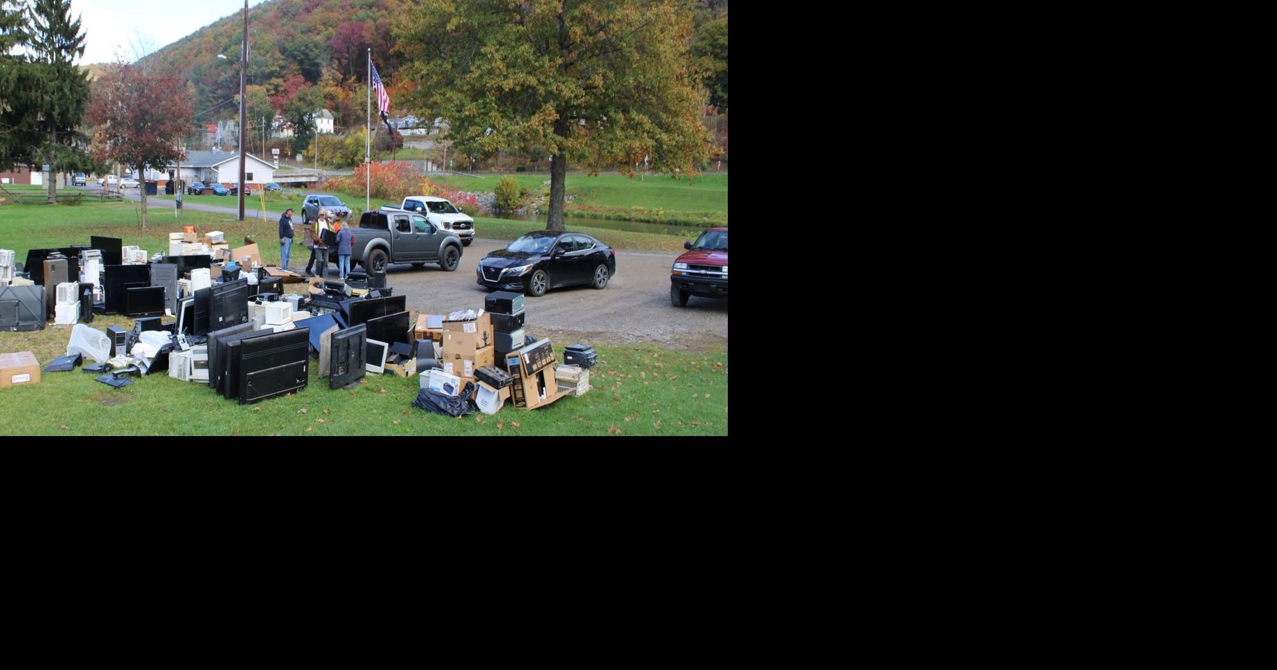 Tons of trash: tech recycling event held in Galeton