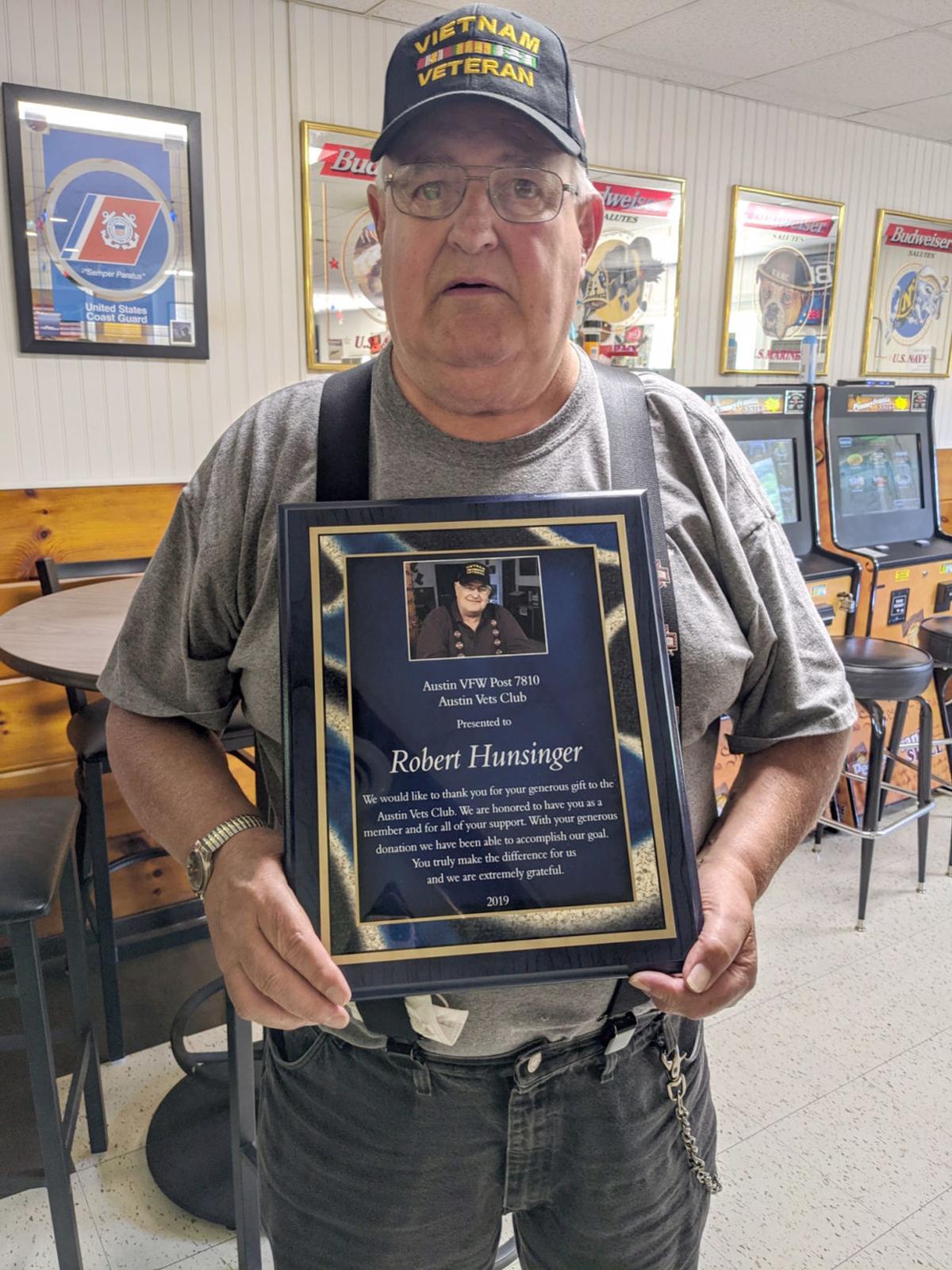 Hunsinger honored by VFW