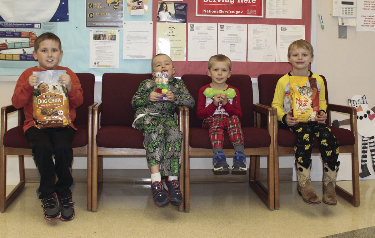 Second Chance receives donations from kindergarten class