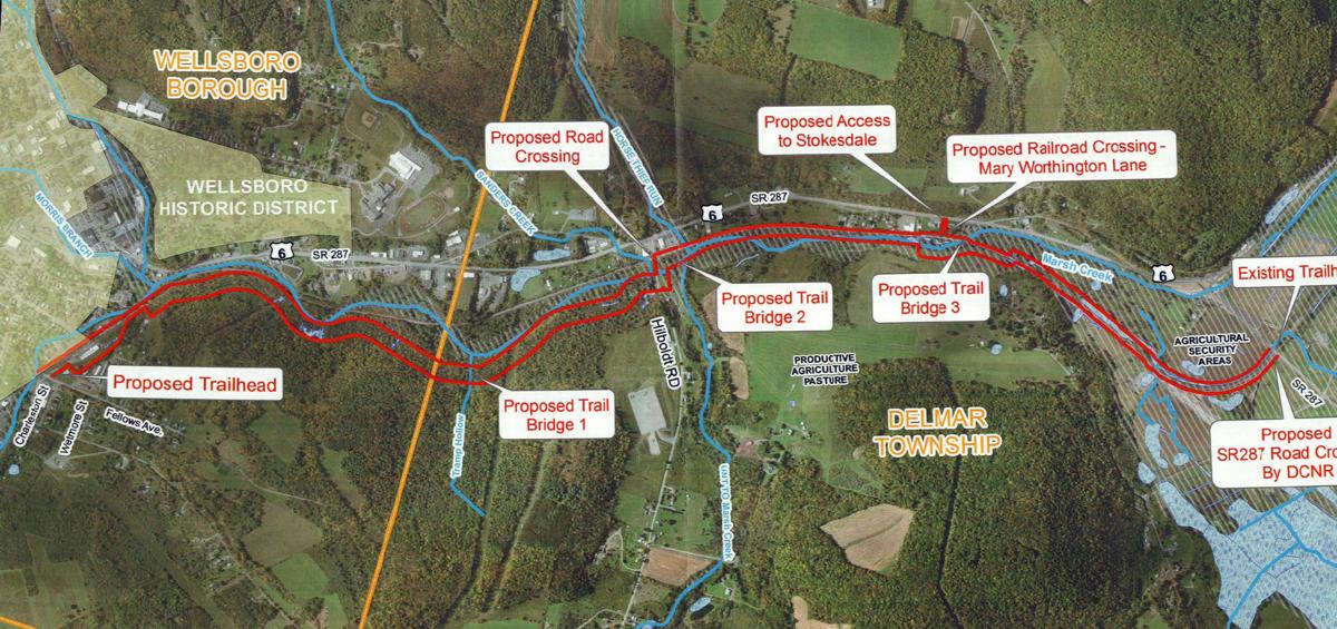 Conceptual plan for Marsh Creek Greenway