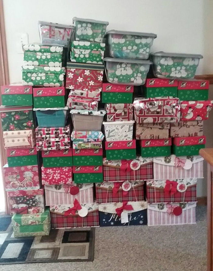 Shoebox gifts collected