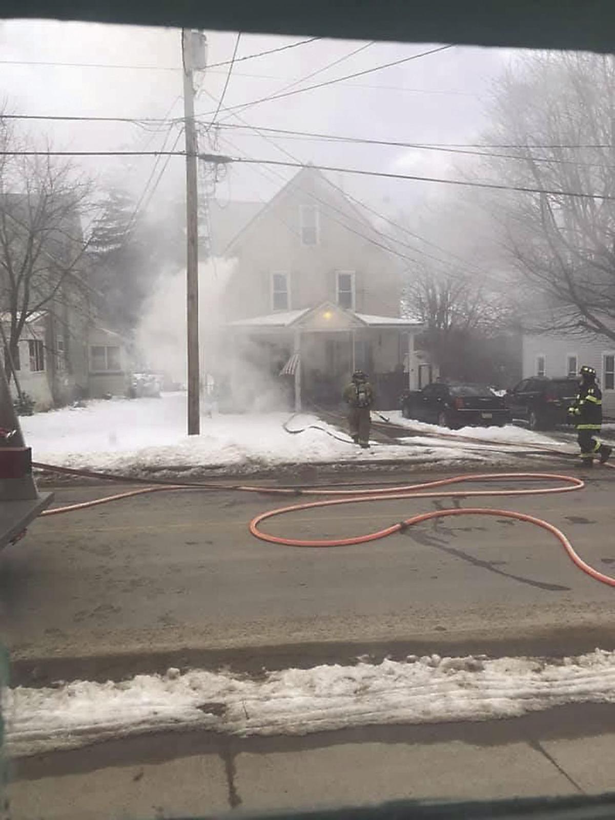 Fire causes damage