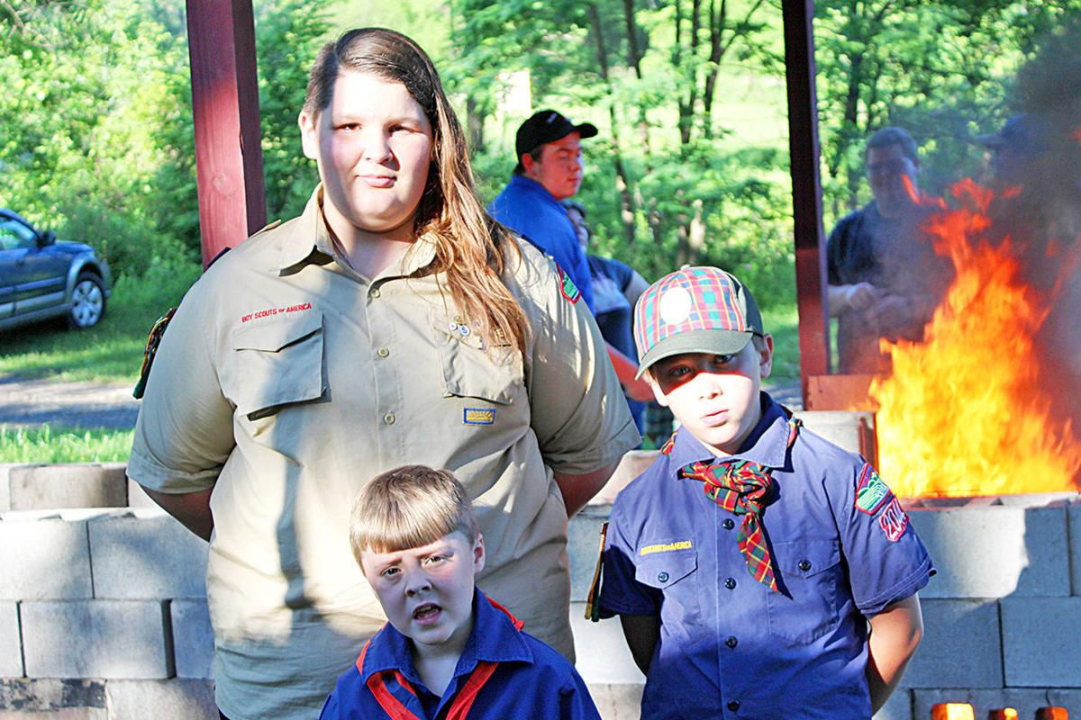 Scouts hold flag retirement ceremony