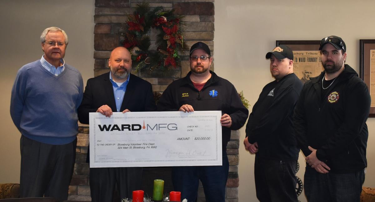 Ward donates to Blossburg Fire Department