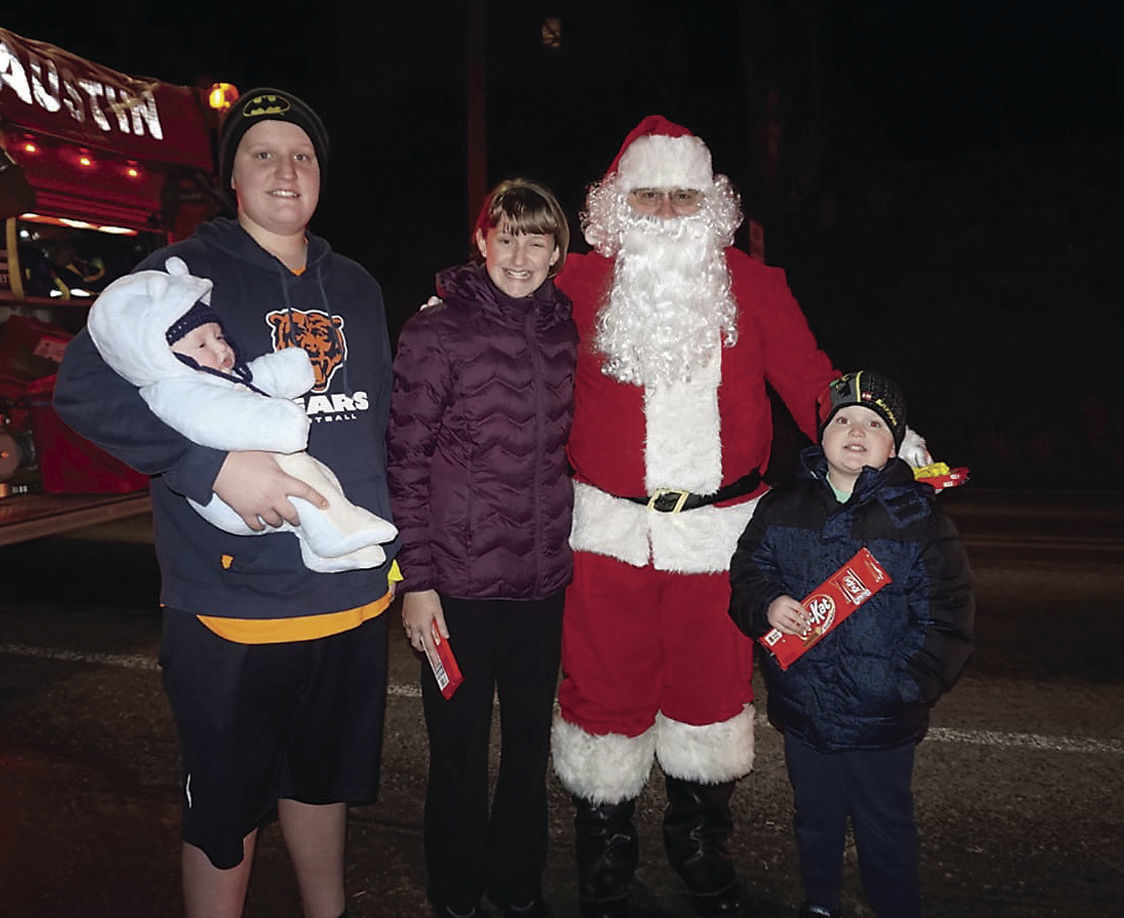 Santa visits with Austin residents