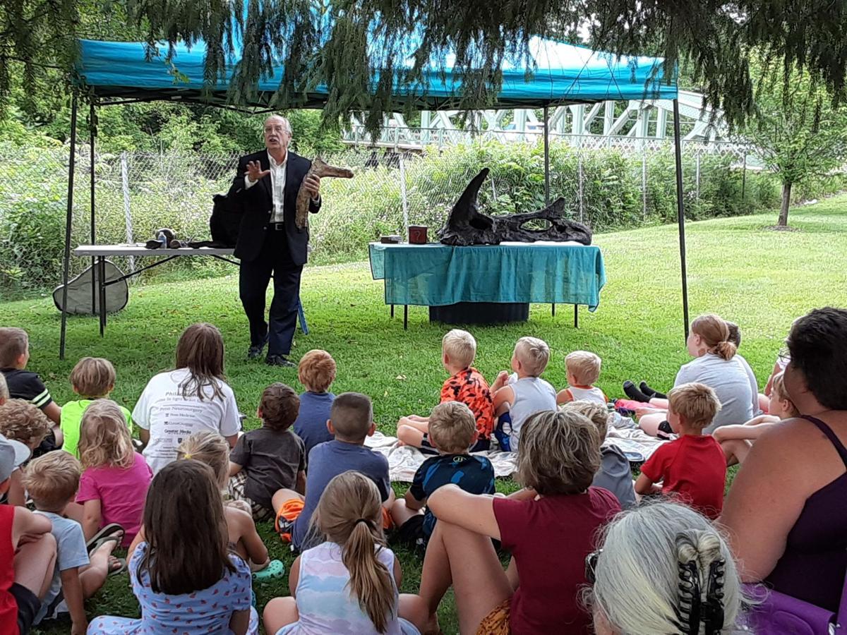 Dinosaurs at the Blossburg Memorial Library!