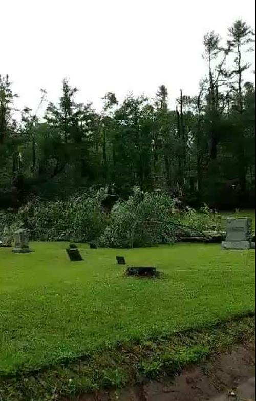 Saturday storm damages Oswayo cemetery