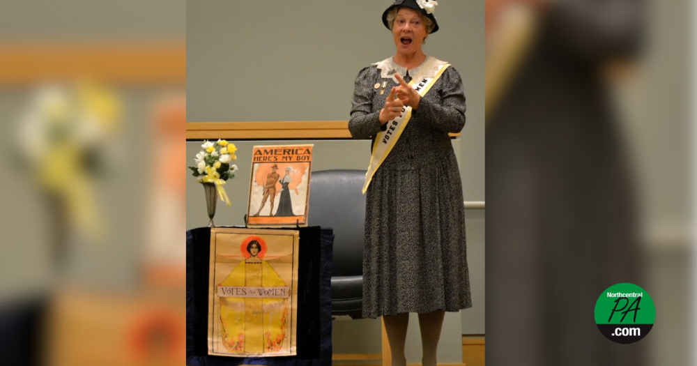 Muncy Historical Society to honor veterans, host portrayer of suffrage leader