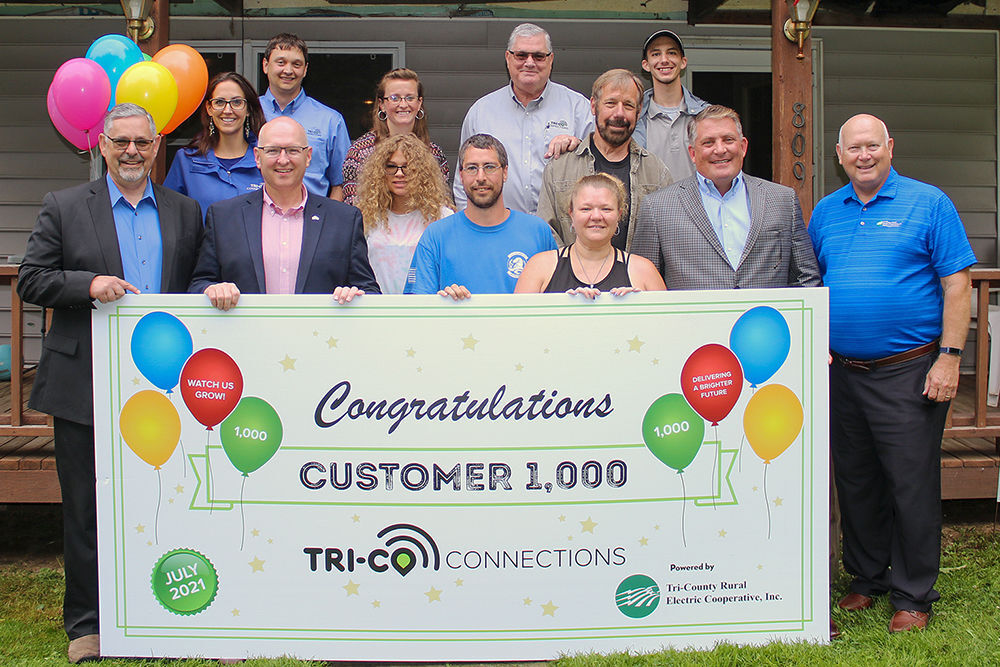 Tri-Co Connections 1000th customer