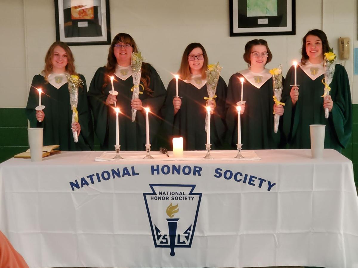 Oswayo Valley NHS inducts five