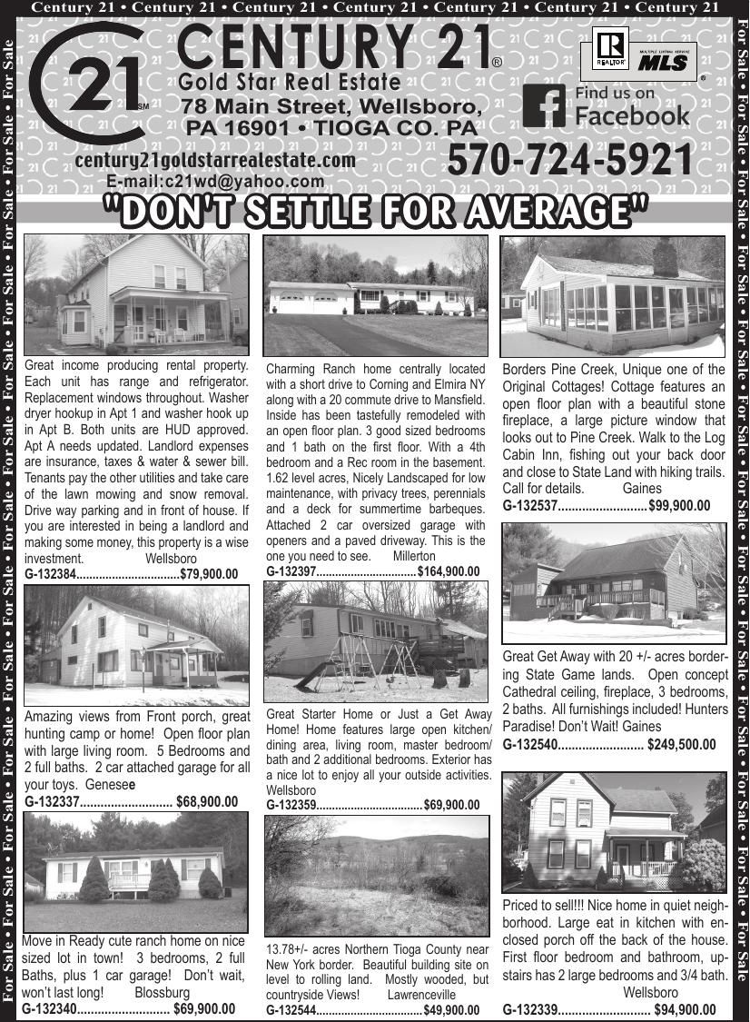 Century21 New Top 3 21 19 Pdf Wellsboro Gazette