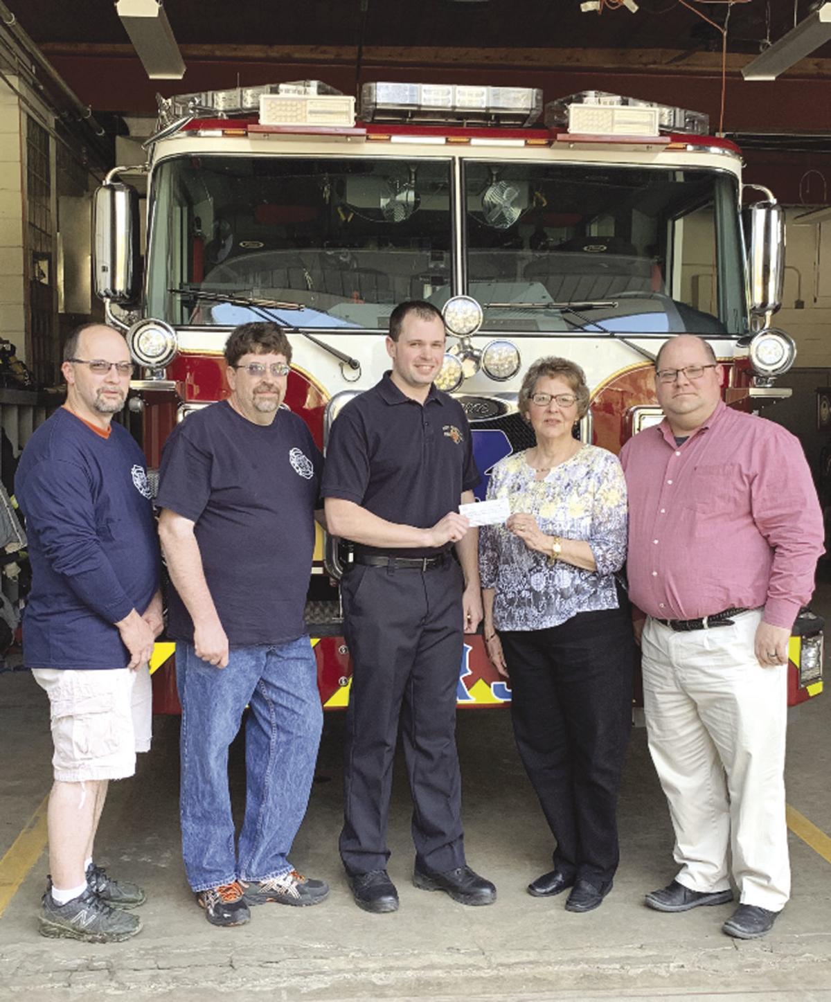 Donation made to Port A. Fire Dept.