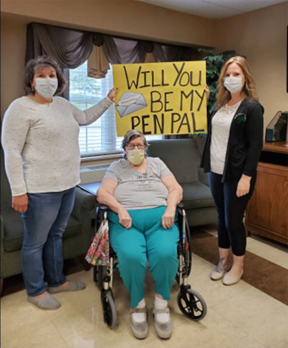 Pen pals lift spirits of nursing home residents
