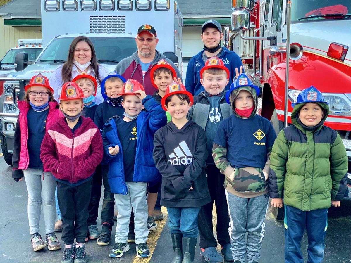 Cub Scouts visit fire deptartment
