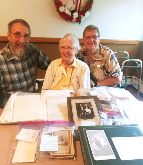 Evelyn Allen makes donation