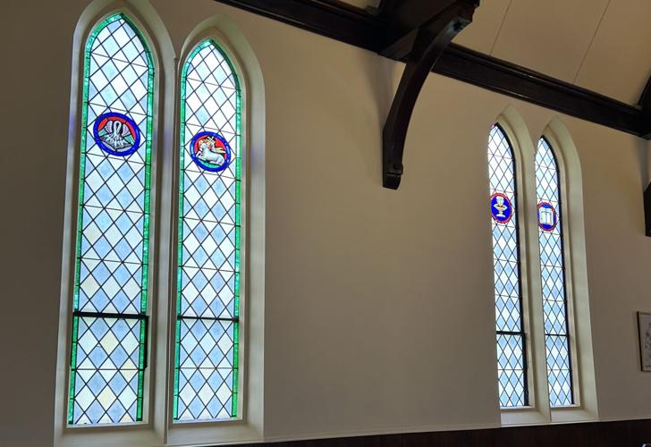 Episcopal church restores stained glass windows; dedication set for