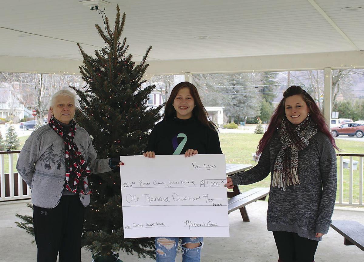 Potter County Yellow Ribbon Suicide Prevention Task Force donation