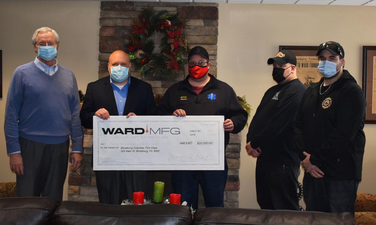 Ward donates to Blossburg Fire Department